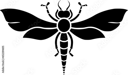 Dragonfly - Minimalist and Flat Logo - Vector illustration
