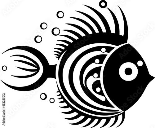 Fish | Black and White Vector illustration