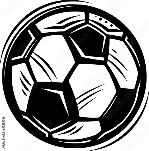 Football | Black and White Vector illustration
