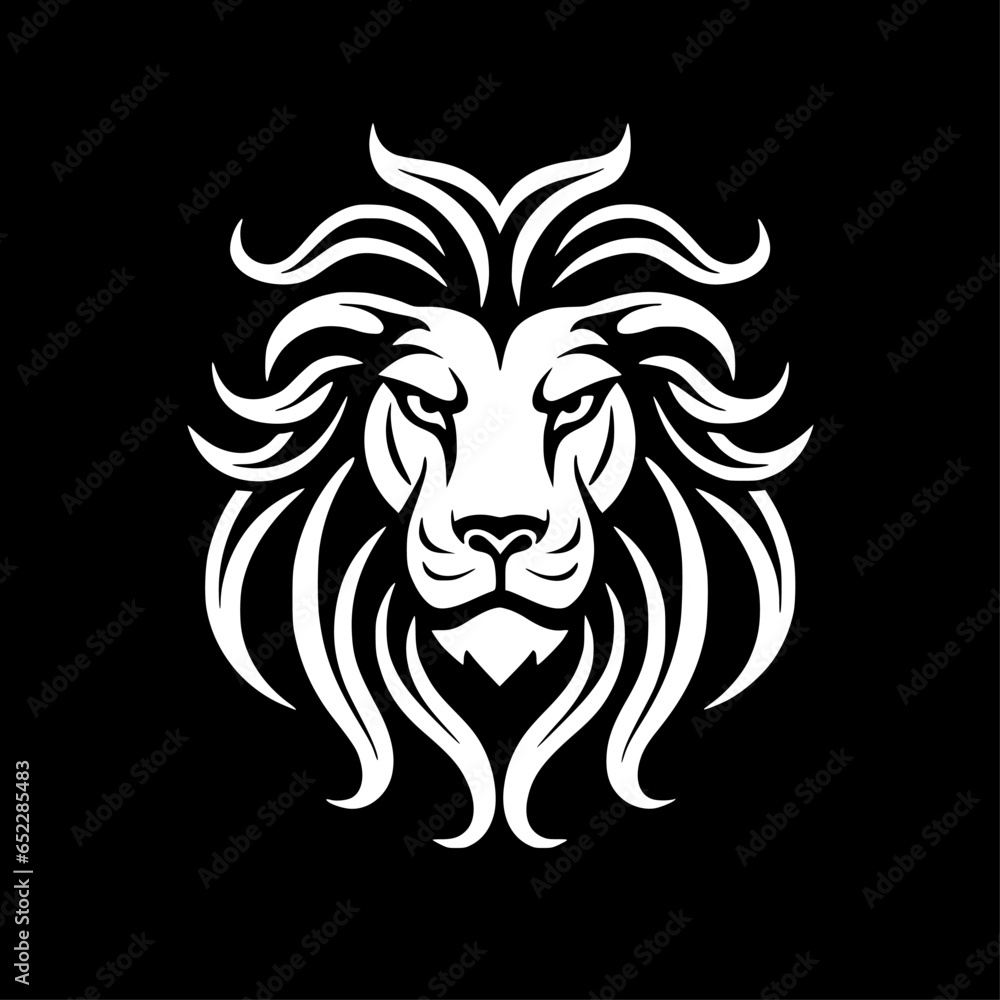 Lion | Minimalist and Simple Silhouette - Vector illustration