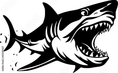 Shark - High Quality Vector Logo - Vector illustration ideal for T-shirt graphic