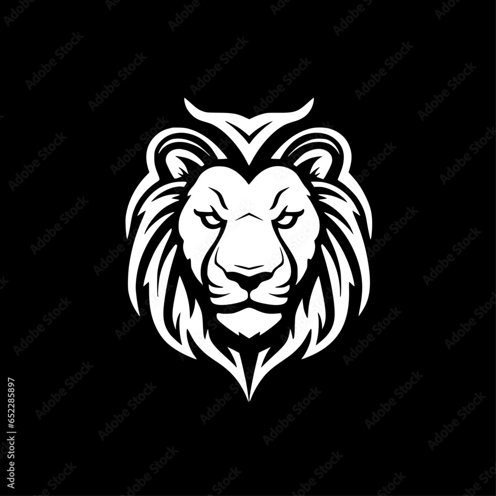 Fototapeta premium Lion - Minimalist and Flat Logo - Vector illustration