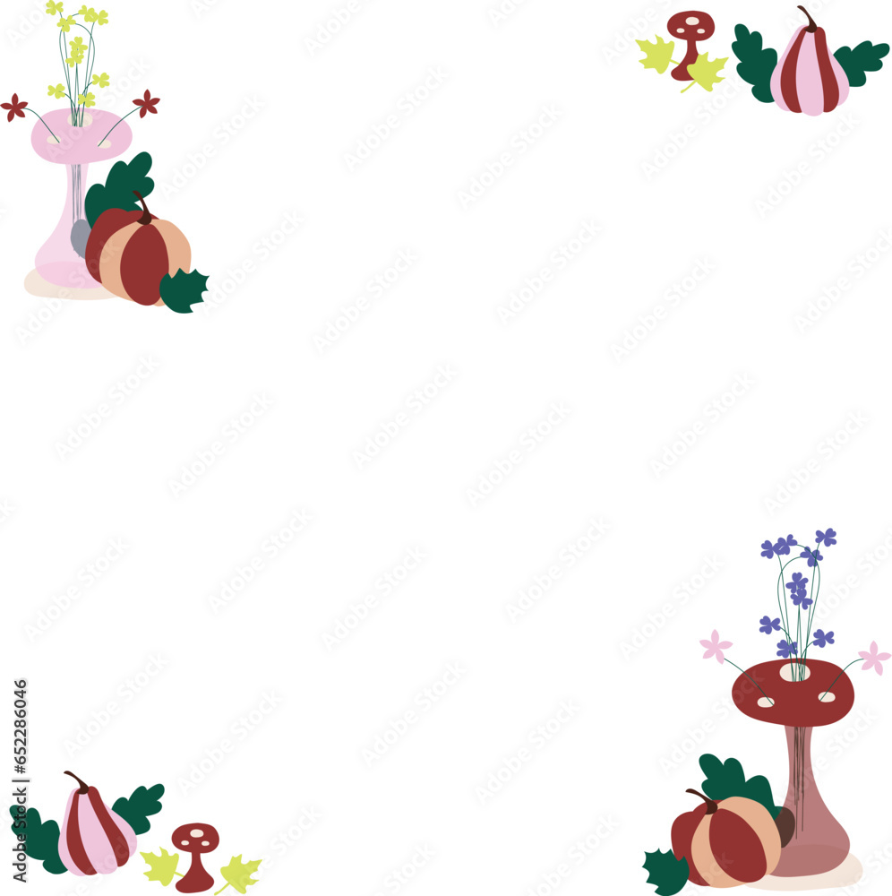 Autumn border Autumn border