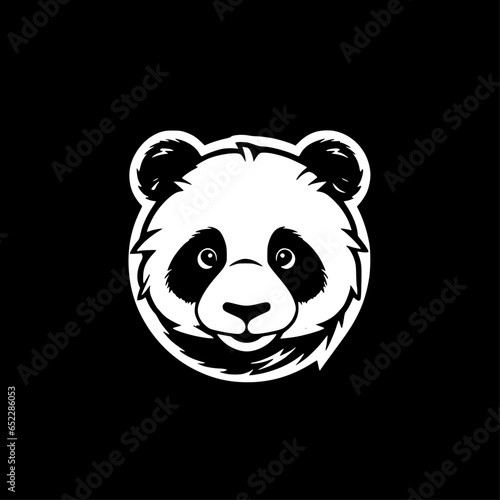 Panda | Black and White Vector illustration