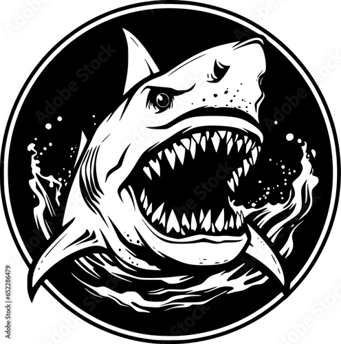 Shark - High Quality Vector Logo - Vector illustration ideal for T-shirt graphic