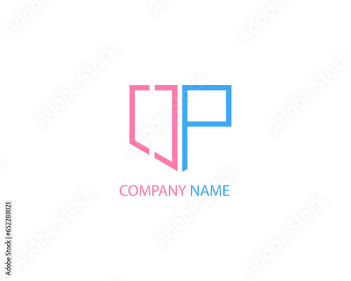 Free Download abstract logo design O P - GFXLoad