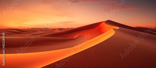 Sunset in the Nafud desert Saudi Arabia
