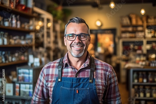 Small Business Owner Portrait, independent business ownership, successful small business, entrepreneur headshot, small business owner success © Retro graphics