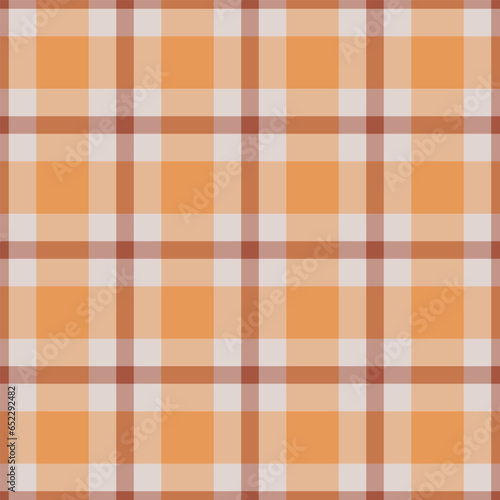 Pattern background texture of seamless fabric vector with a plaid check tartan textile.
