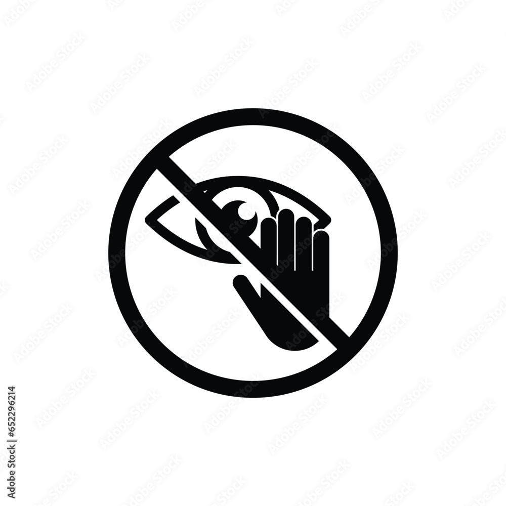 do not  touch lips  icon. forbidden sign hand touch lips. epidemic    - obrazy, fototapety, plakaty 