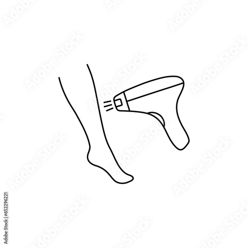 hair removal icon  vector