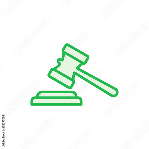 Gavel icon set. judge gavel icon vector. law icon vector. auction hammer