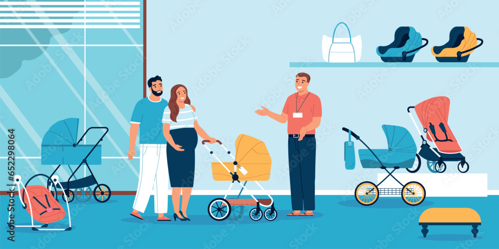 Baby Carriage Illustration Baby Carriage Illustration