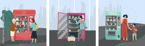 Vending Machine Flat Set