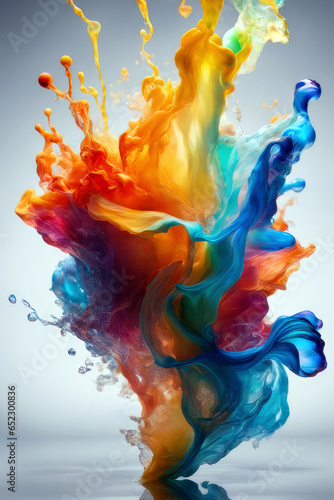 colour swirling, generated by artificial intelligence