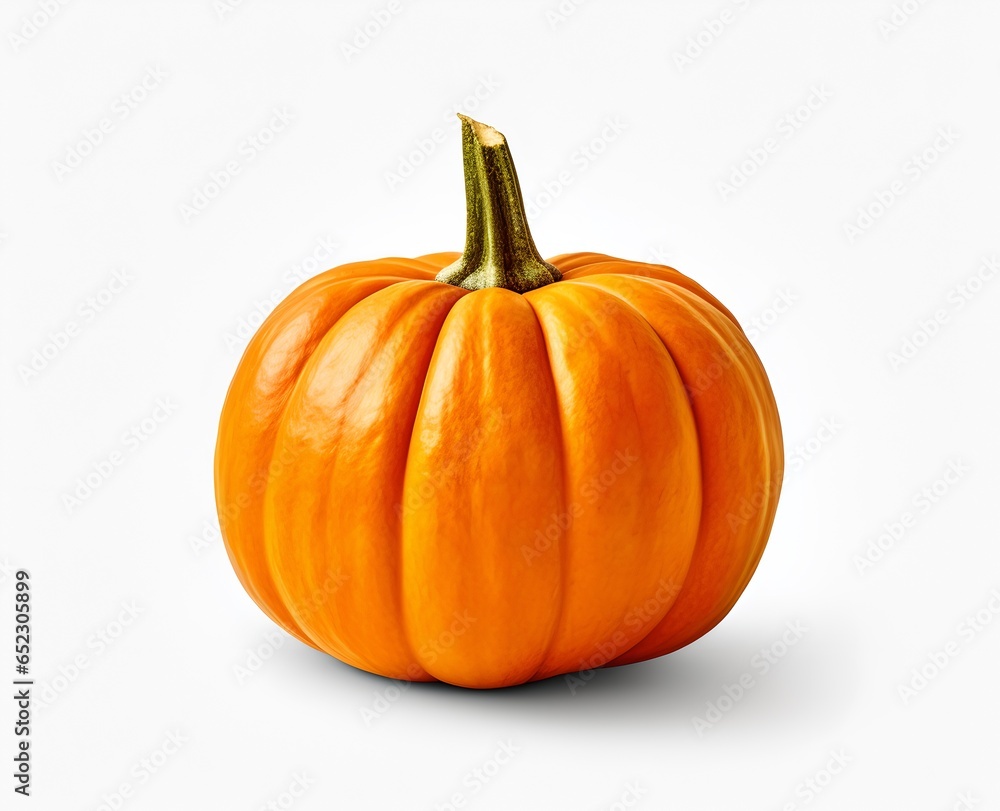 Pumpkin on white background, generative ai Pumpkin on white background, generative ai