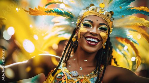 Carnival (Brazil) - A colorful and vibrant celebration with parades and samba music photo