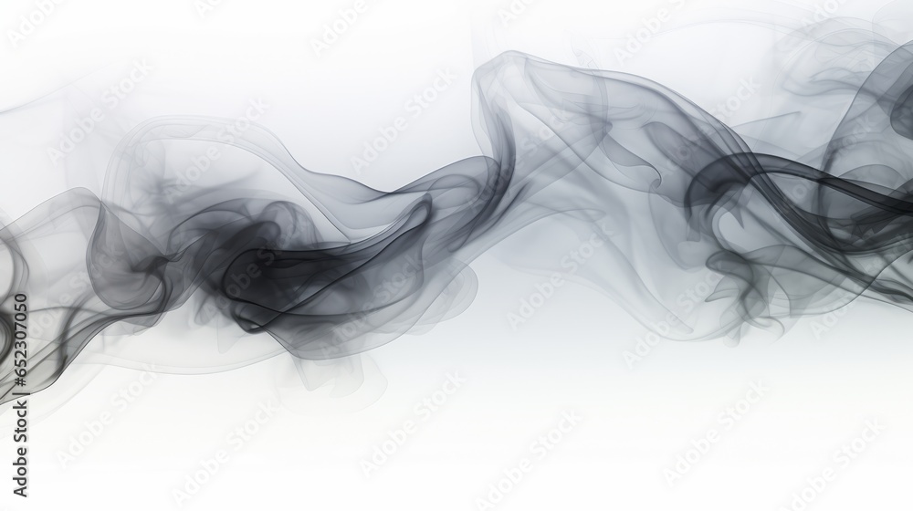 black smoke on white background. black smoke on white background.