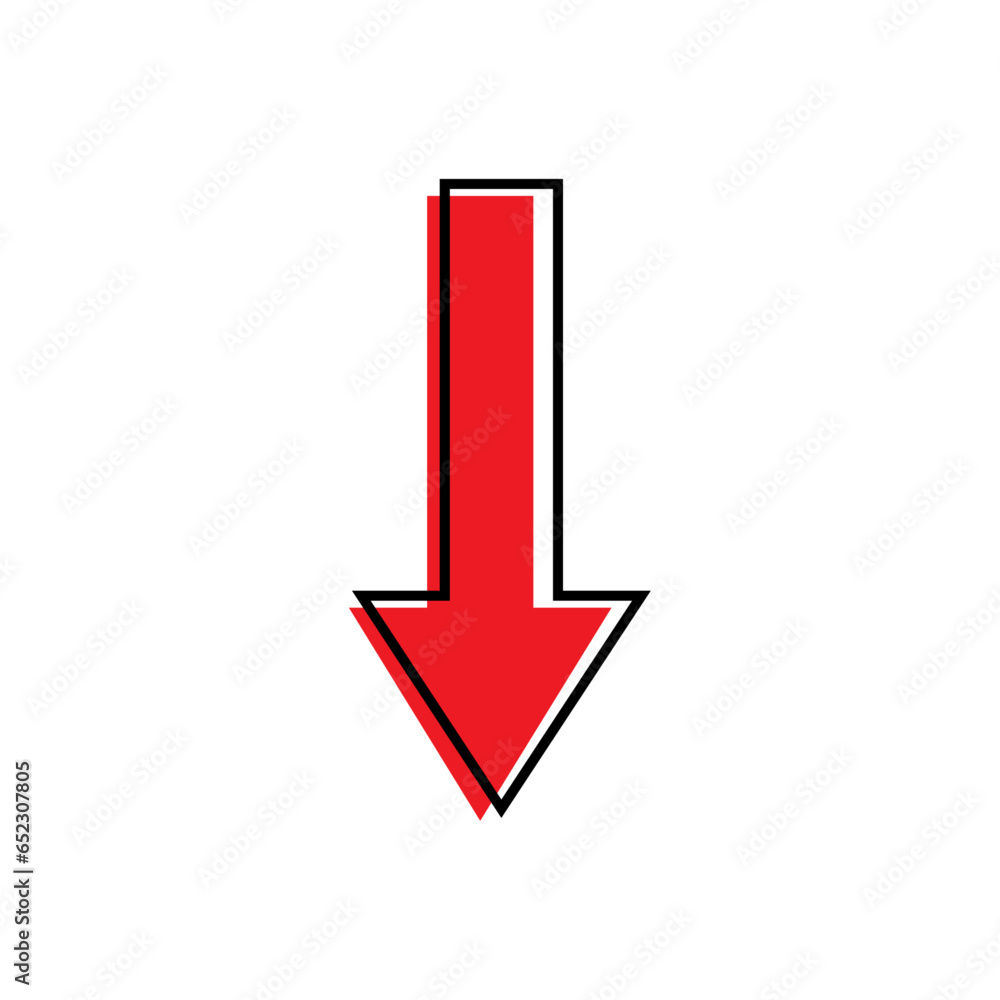 Down arrow button for web or app development, navigation arrow sign icon Down arrow button for web or app development, navigation arrow sign icon