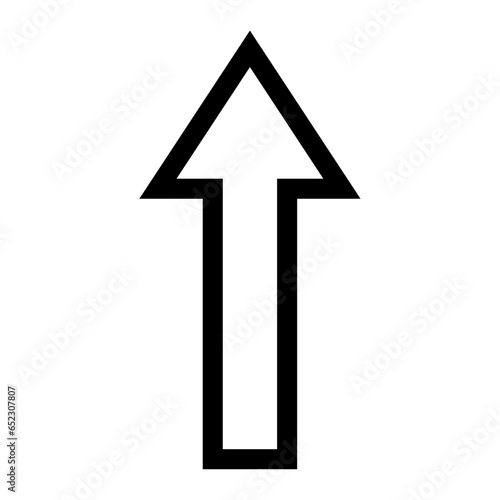 Up arrow button for web or app development, navigation arrow sign icon