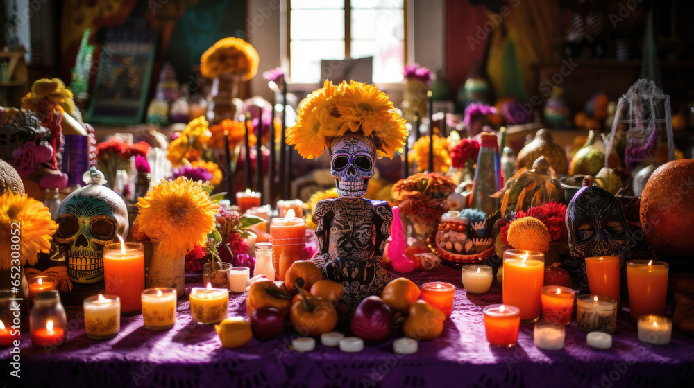 Día de los Muertos (Mexico) - Honoring deceased loved ones with colorful altars and offerings.
