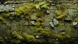 A delicate, vibrant moss adorns a stoic rock, hinting at the wild beauty of nature and the serenity of the outdoors