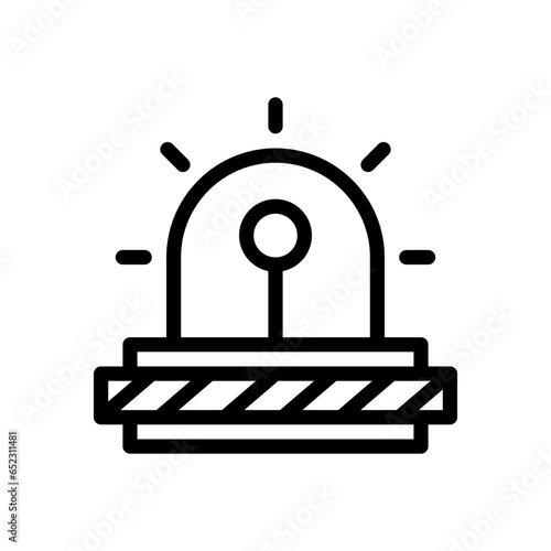 siren line icon