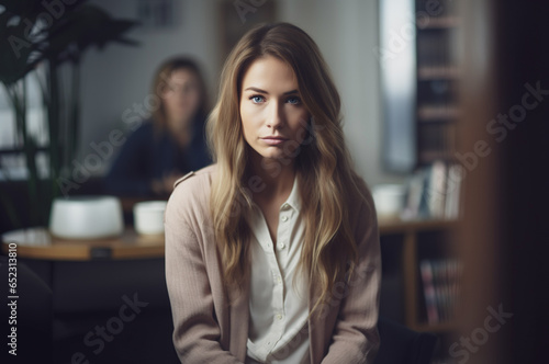 Photo of mental health professional female in the office