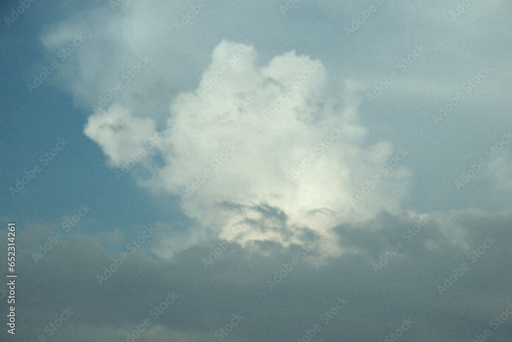 Fototapeta premium retro sky . vintage clouds, Blue sky with some white puffy clouds
