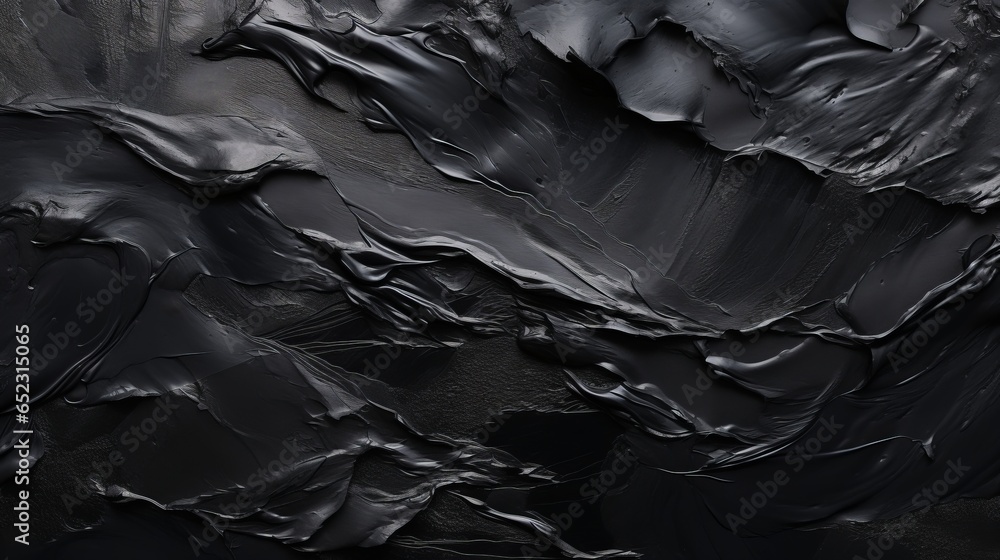 black paint strokes background.