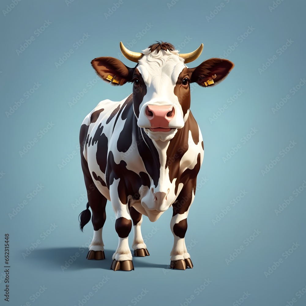 Cow illustration AI Generative Cow illustration AI Generative
