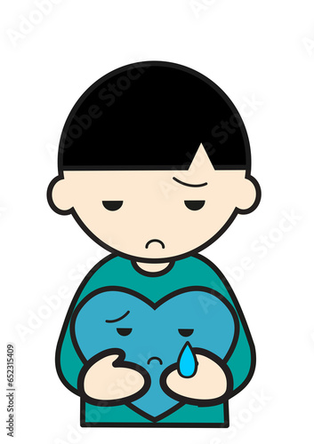 泣くハートを持った男の子