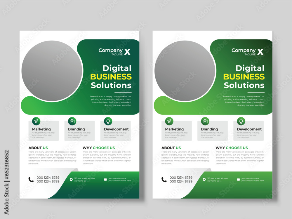modern corporate Business Flyer Template modern corporate Business Flyer Template