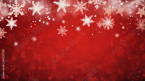 Red Christmas wallpaper with copy space