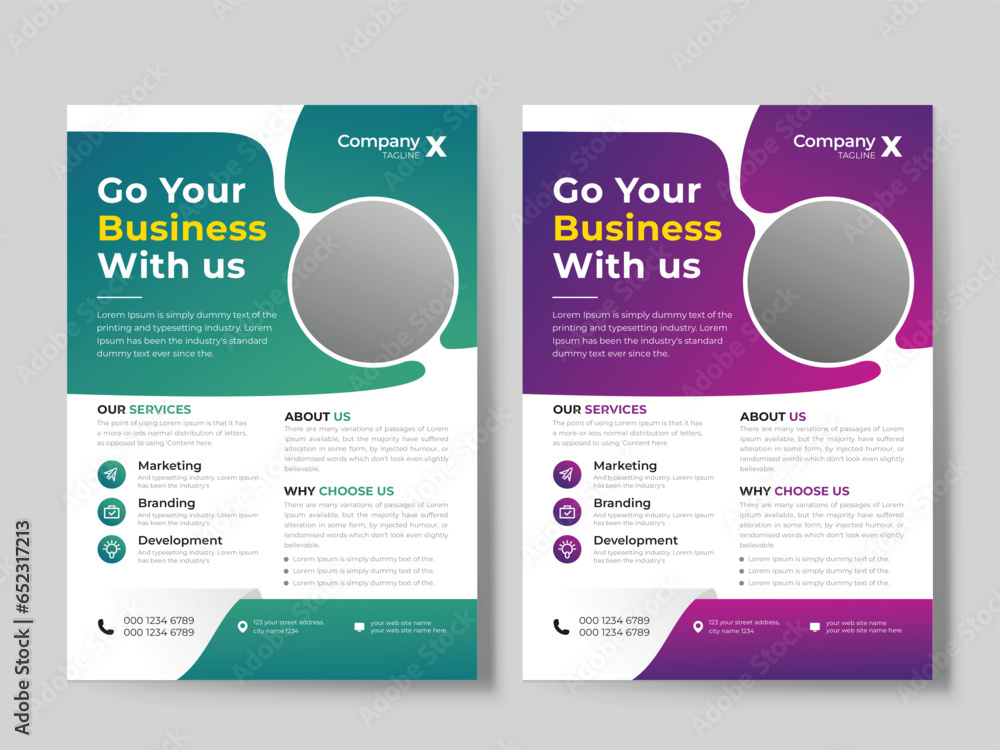 modern corporate Business Flyer Template