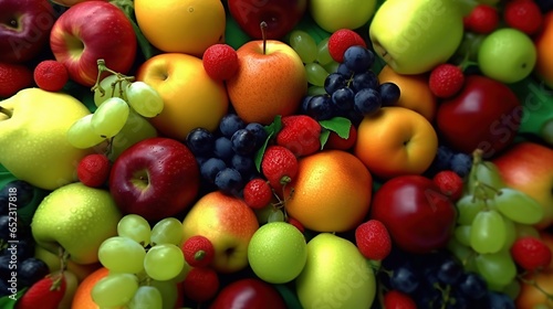 fresh fruits abstract background