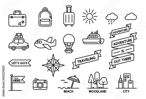Travel Icon Set For Your Design