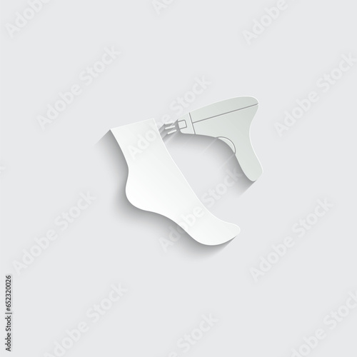 hair removal icon vector