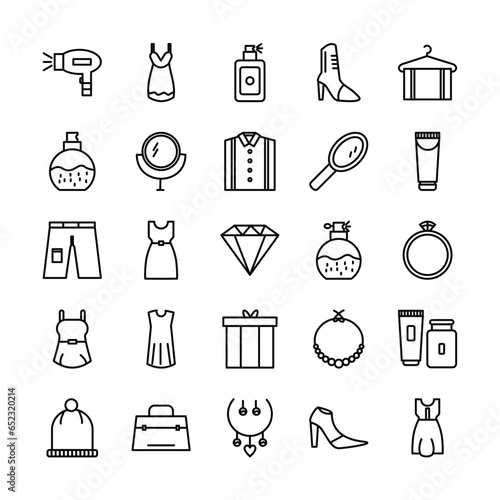 Fashion Icon Set For Your Design