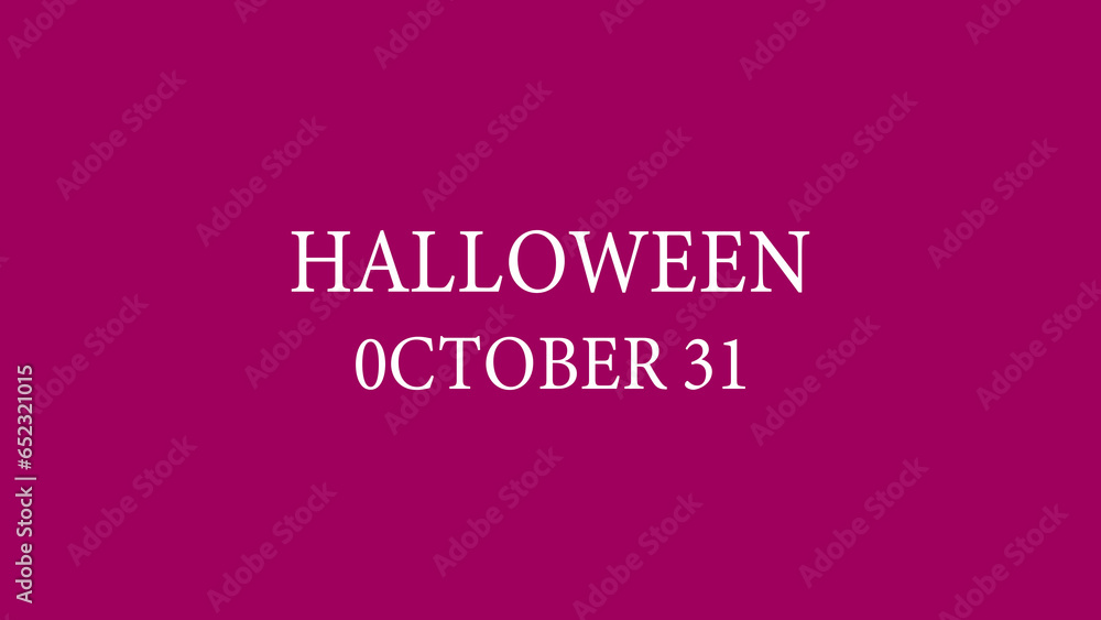 Halloween October 31  New stylish and beautiful design and colorful greeting card illustration