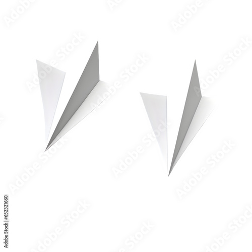 Free Download Paper airplane isolated on a white PNG transparent background - GFXLoad