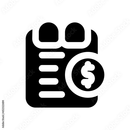 budget glyph icon