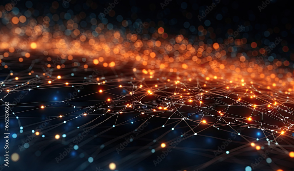 Abstract digital dot line particle data background connecting technology concept. Abstract digital dot line particle data background connecting technology concept.