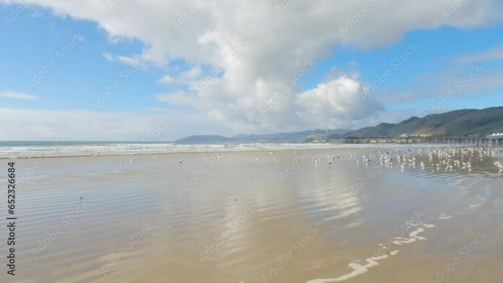 Serene Winter Day at Empty Pismo Beach Serene Winter Day at Empty Pismo Beach