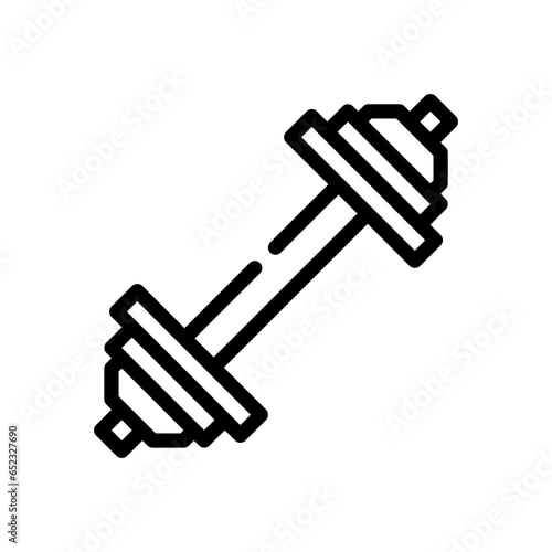 barbell line icon