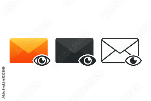 Read mail icon. Email viewer. Illustration vector