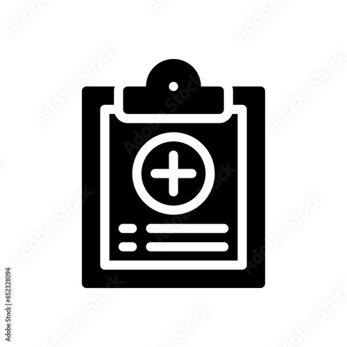 medical history glyph icon