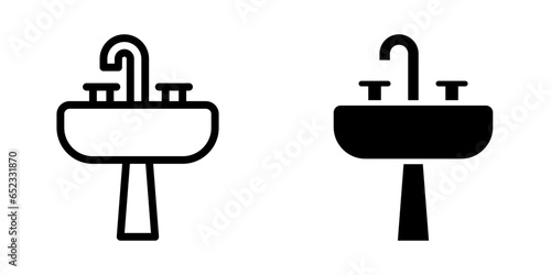 Sink Icon,  for mobile concept and web design. vector illustration