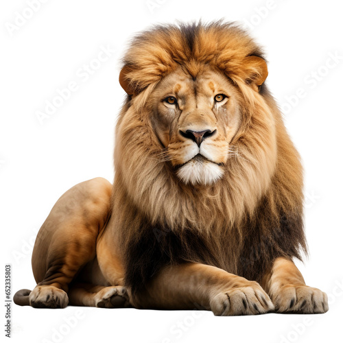 Loin on transparent background.