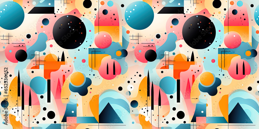 Obraz premium geometric seamless pattern tile background